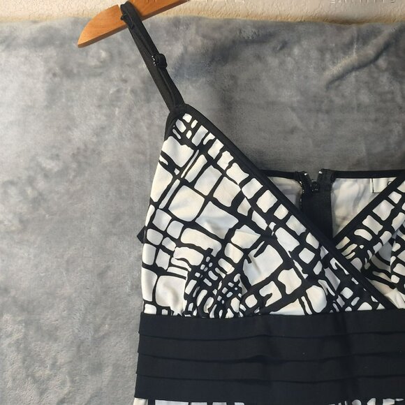 Cato Babydoll Y2K Midi Dress 8 Black White Romantic Fairy Grunge Soft Goth  Edgy - Picture 2 of 12